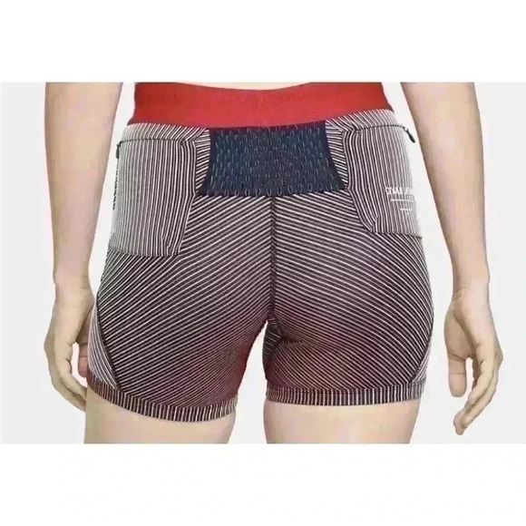 NWT NIKE X Gyakusou Utility Shorts Red Black GIRA Tights Running Shorts Sz L - Picture 3 of 8